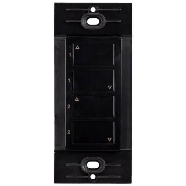 Wireless Black 2 Zone Duo Controller Dimmer Switch